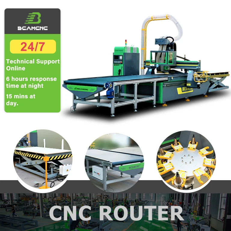 Wooden door design Machinery Auto loading unloading Woodworking Nesting router machine for cabinet Wood price |