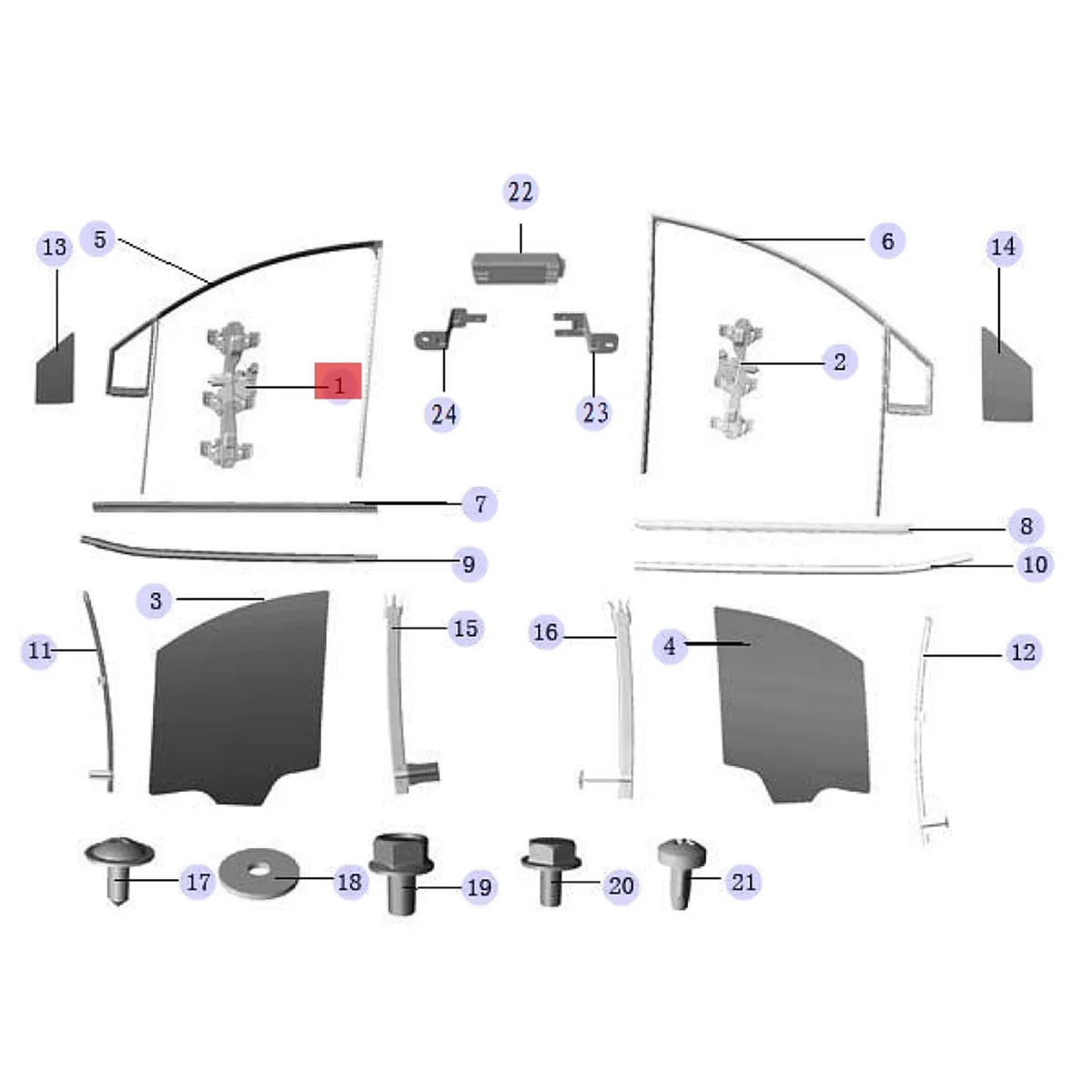 

6104310U2261 Car Window Anti Pinch Compu