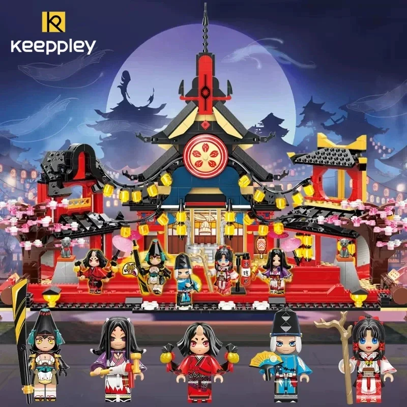 

Keepley Building Blocks Onmyoji YYS Game Anime Ghost Night Journey Building Blocks Assembly Model Toys Peripheral Birthday Gift