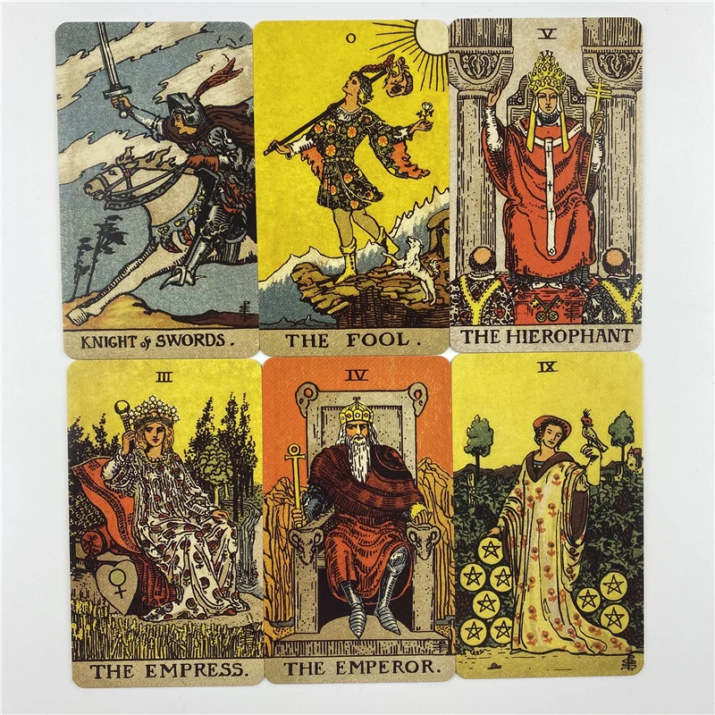 TAROTアルミ合金トランスミッタートレイ Metal Box Gilded Borderless Edition Rider Tarot Cards Deck