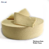 Materials for juggling props Width 75 mm thickness 3mm open-end spinning 100% Kevlar flat wicking  PuR Flat Wicking 1