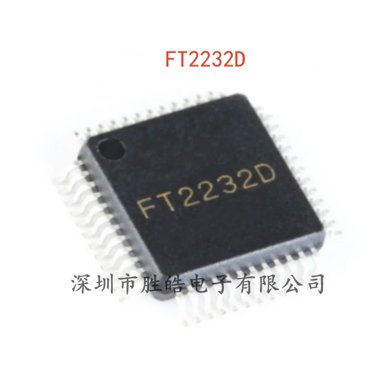

(2PCS) NEW FT2232D USB UART / FIFO Controller IC Chip LQFP-48 FT2232D Integrated Circuit