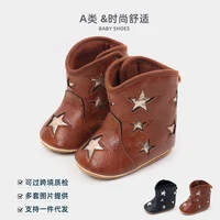 Baby Short Boots Five Pointed Star Design Spring & Autumn Anti Slip Casual Shoes for Baby Girl Boy Indoor Outdoor Walking Shoes 3