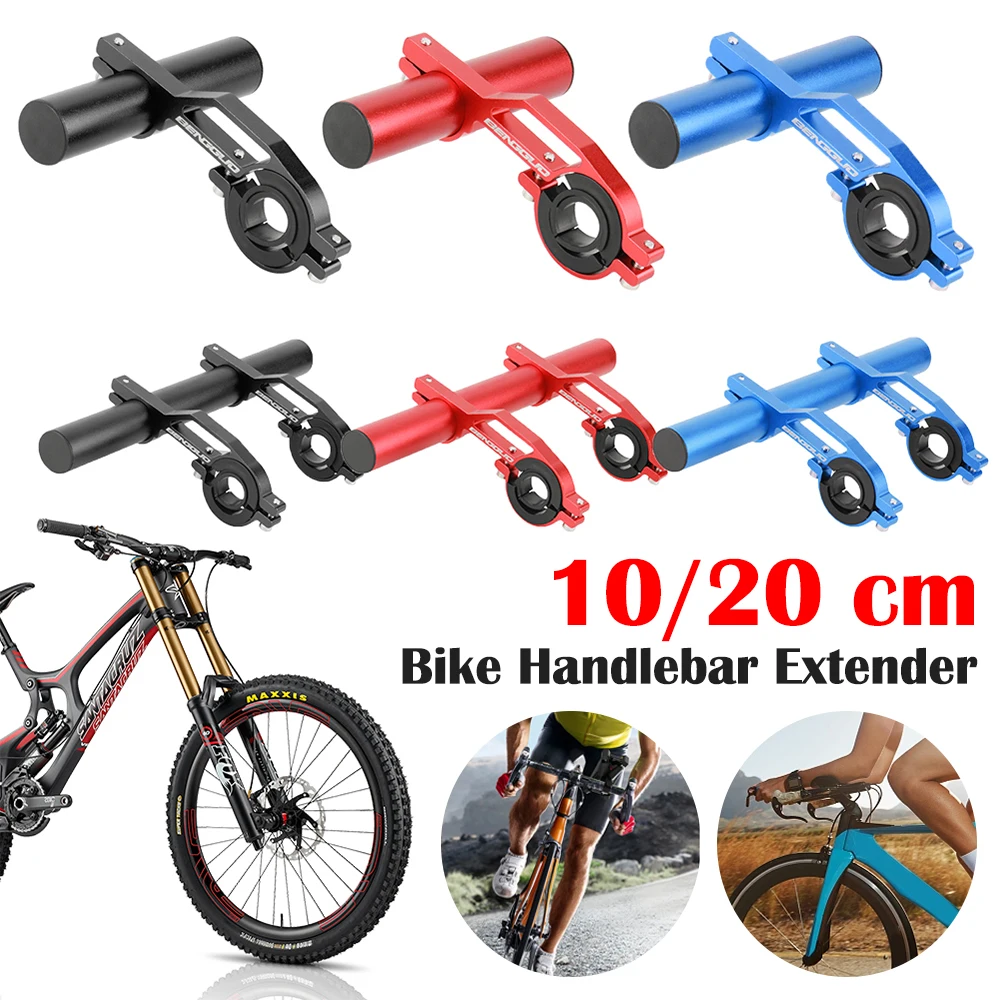 Bicycle handlebar extender lightweight 10 cm 20 cm easy to install for holding bicycle speedometer