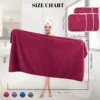 Plus Size Bath Towel for Curvy Women,Extra Large Soft Coral Fleece Body Towel 200x100cm Quick-Dry,Lightweight,Highly Absorbent 5