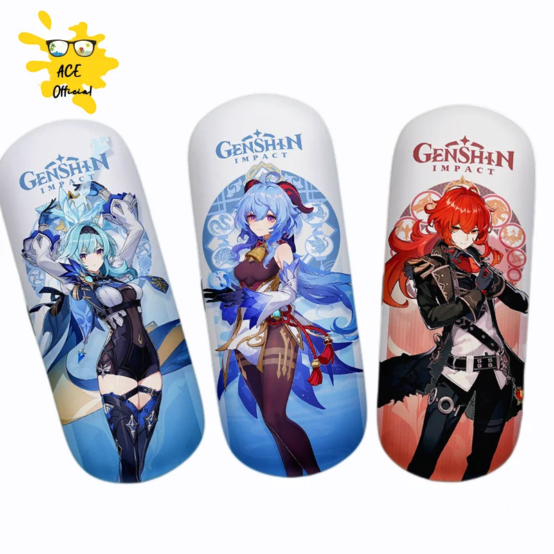 

Genshin Impact Anime Cosplay Glasses Case Baal Xiao Zhongli HuTao Ganyu Klee Eula Venti Tartaglia Shenhe Fans Collection Gifts