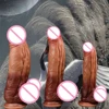 Soft Realistic Dildo with Double Density Lesbian Anal Dilator Huge Sucker Penis Monster Dragon Thick Dildo Sex Toys for Women 18 1