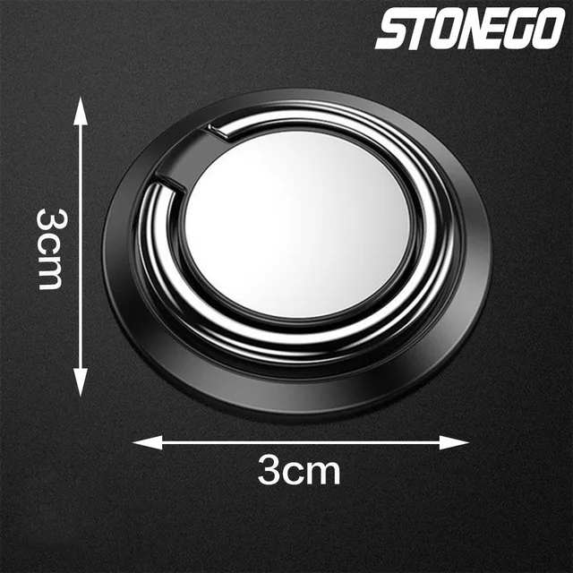 STONEGO 1PC/2PCS Supporto universale per anello per telefono cellulare in metallo Supporto per auto magnetico Presa per telefono Anello per staffa per auto Accessori per telefono 6