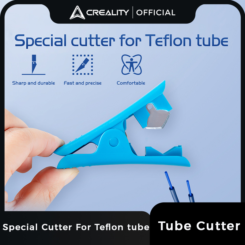 Creality Tube Cutter Stainless Steel Blade Ergonomic Handle Soft Plastic Handle Cover Special Cutter for Teflon Tube