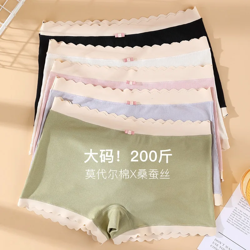 L--2Xl cotton Panties Women's Boxer Pants Plus Size Fashion Traceless Safety Pants Sexy Lace Boxer Woman Underwear high waist panties seamless panties cotton panties safety pants lace panties high waist underwear