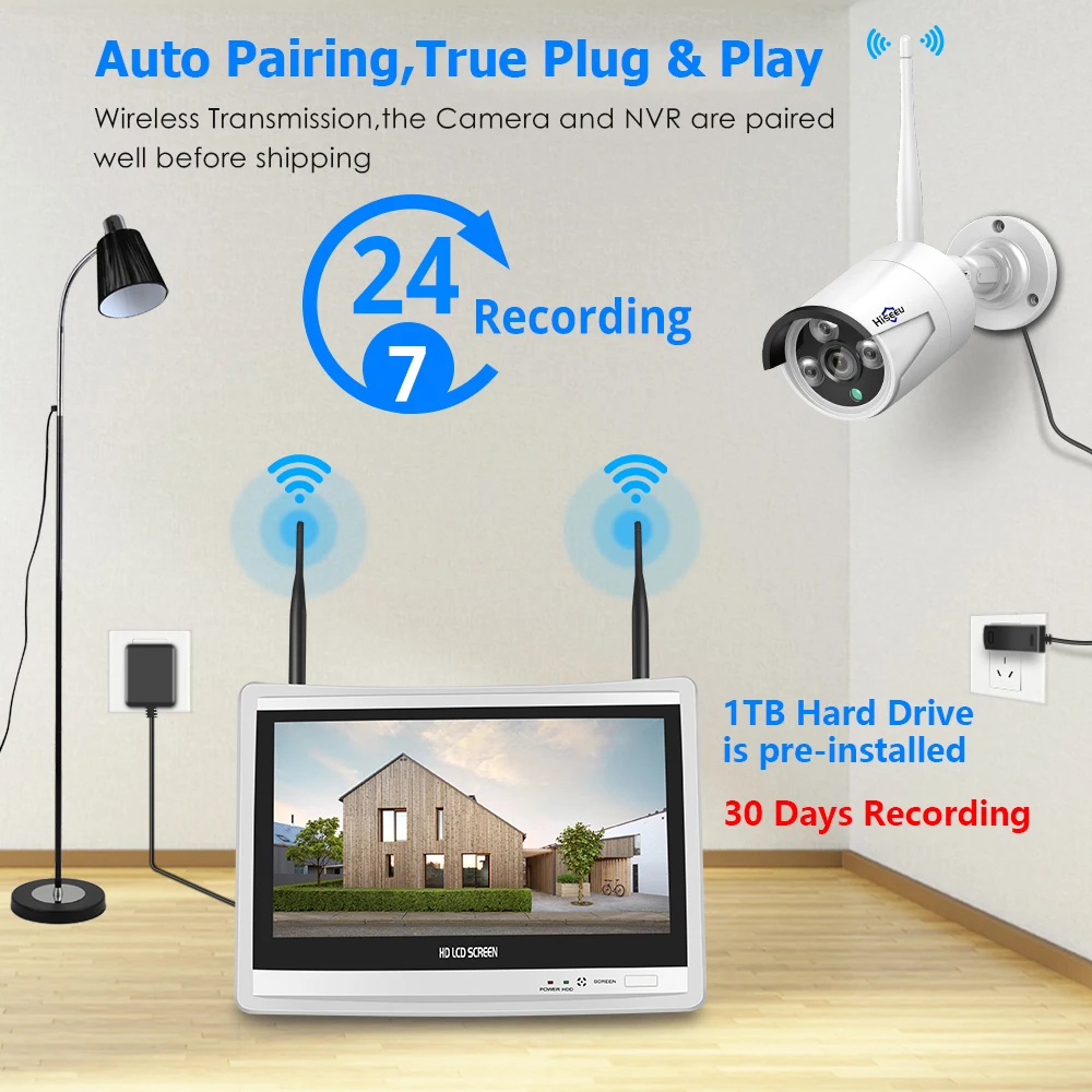 Hiseeu H.265+ All in one with 10/12