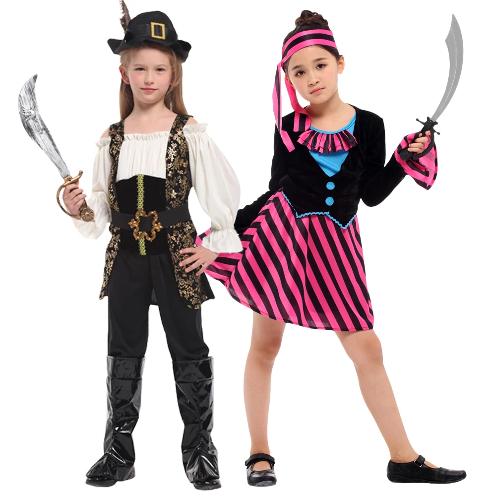 Pirate themed event costumes Halloween Caribbean Pirate girl suit girl pirate role-playing set cosplay costume