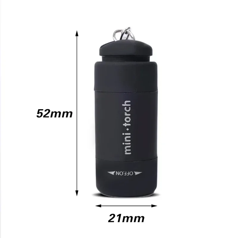 Porte-clés LED rechargeable étanche - Mini torche de poche compacte