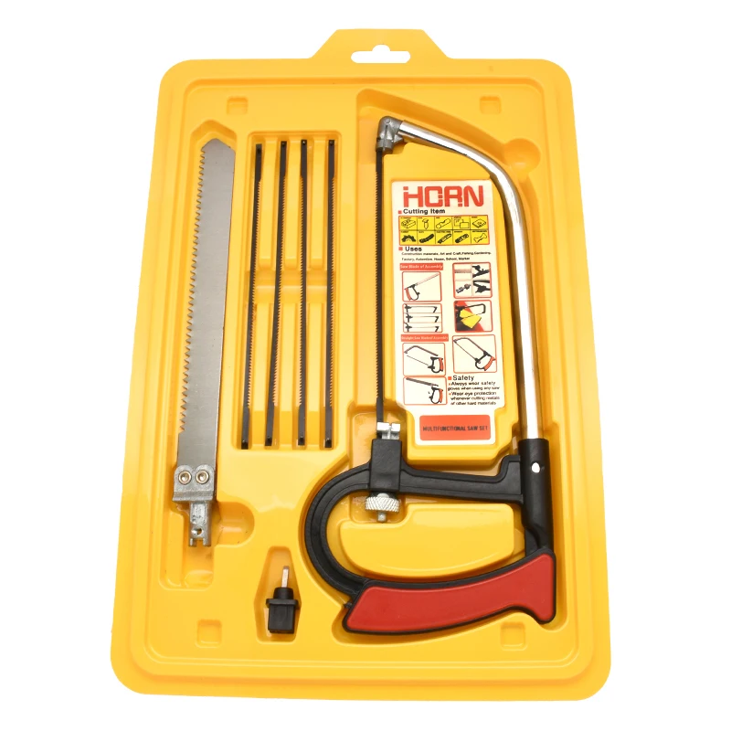 Hand Saw 8in1 Saw Multi Purpose DIY Kit 6 Blades Woodworking Metalworking