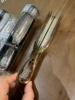 S-Heart-S Scalp Brush Universal Model Long Gold Silver NEW Shampoo Brush From Japan 1