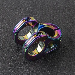EVOSID Adjustable Mountain Bike Handlebar Stem, 31.8mm, Short 35mm Riser (Rainbow)