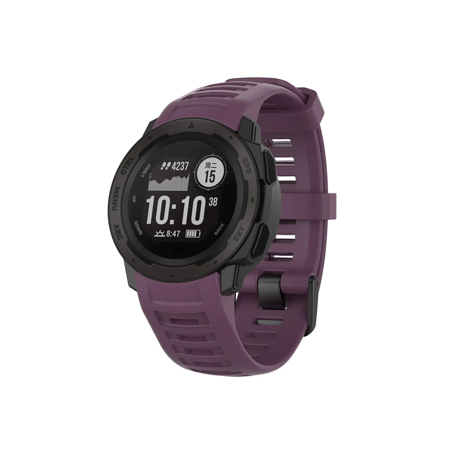 Silicone Wristband - Compatible with Garmin Instinct Series Smartwatches