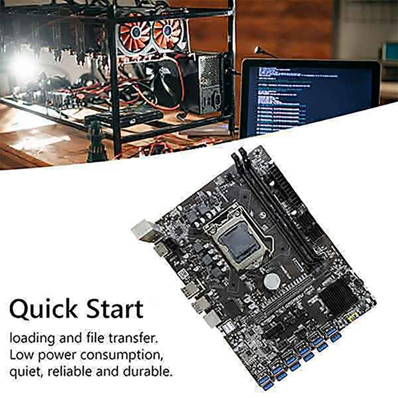 B250C BTC Mining Motherboard with G3930/G3900 CPU+8G DDR4 RAM+Fan+Switch Cable+Thermal Grease 12 USB3.0 LGA1151 SATA3.0 best pc motherboard brand