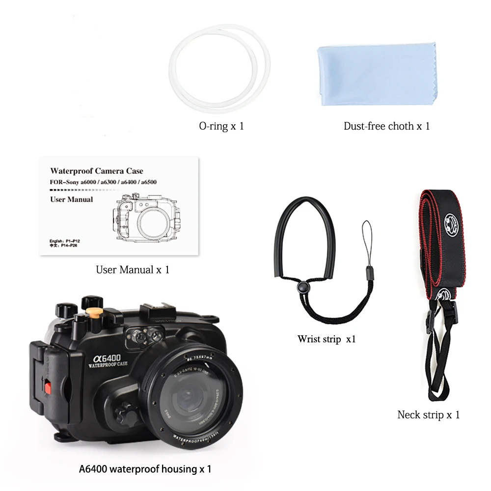 ソニーA6400カメラハウジング防水ipx 8ダイビング深さ40m写真 ソニーA6400カメラハウジング防水ipx 8ダイビング深さ40m写真