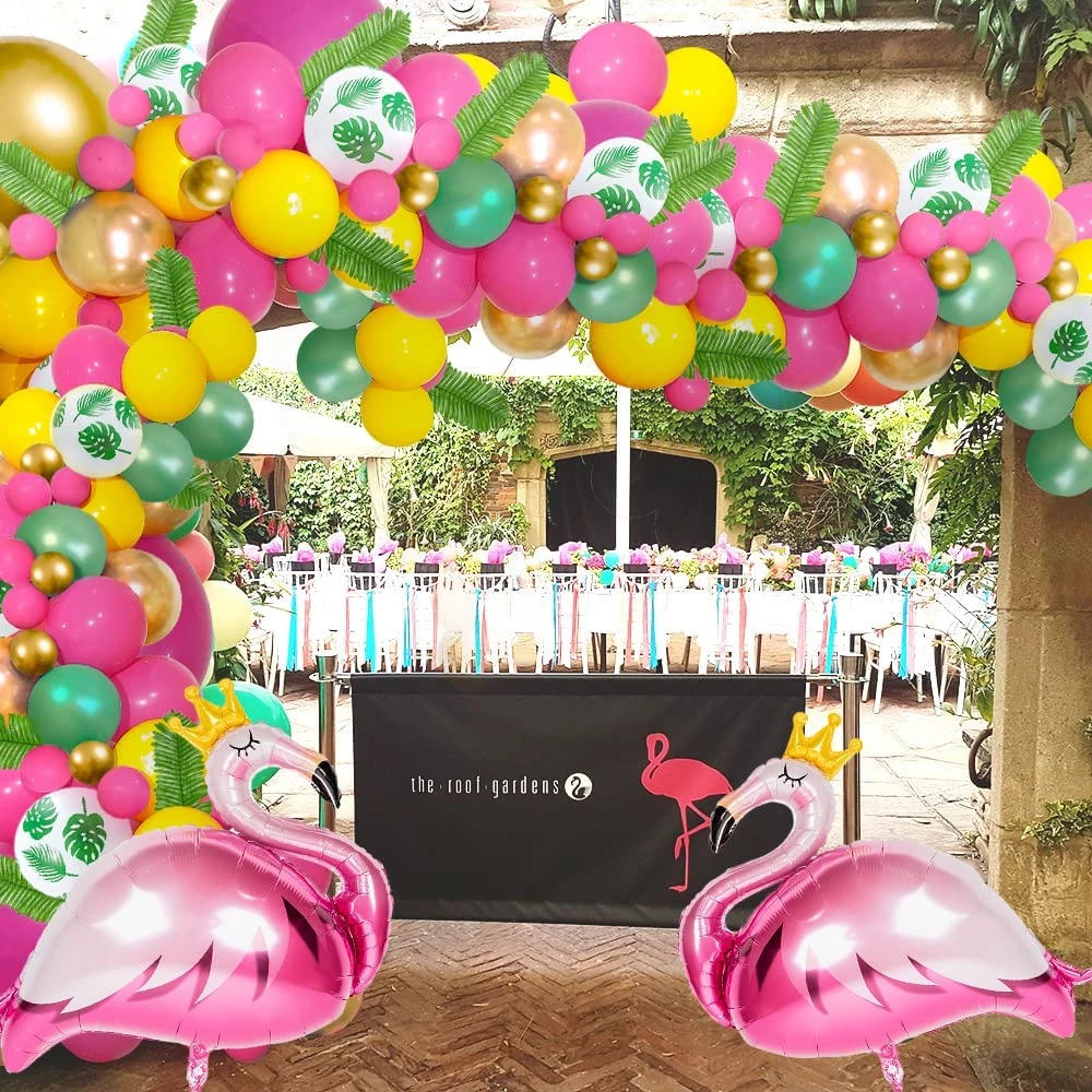 innovación riñones metodología Decoración de globos de flamenco para cumpleaños, decoraciones de fiesta de  cumpleaños hawaianas tropicales para niños, niños, niñas, suministros de  fiesta de playa de verano feliz| | - AliExpress