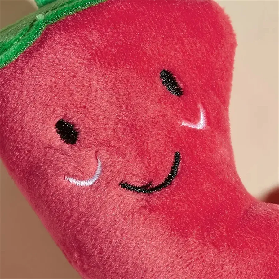 Title 4, 1pc Interactive Pet Toy Squeaky Chili Red Peppe...