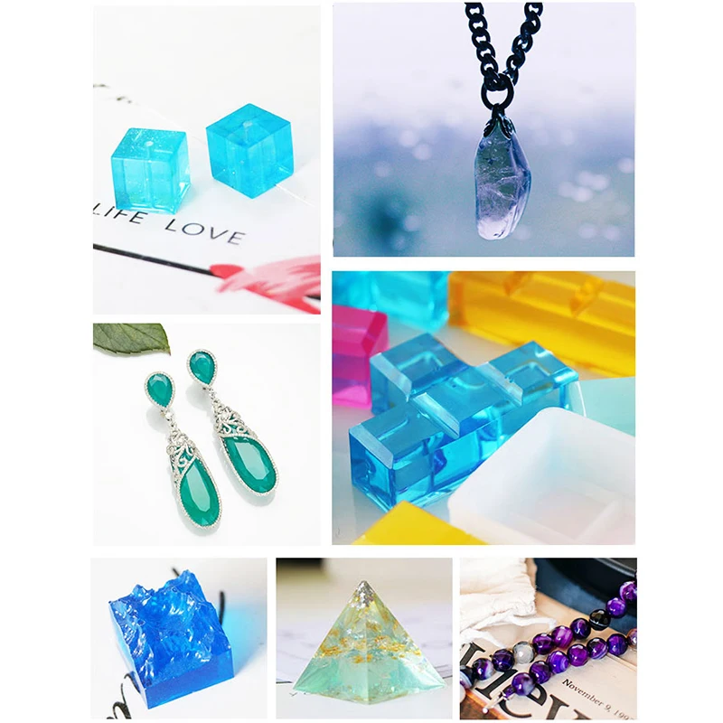 Epoxy Resin Pigments Kit DIY Candle Soap Dye Liquid Colorant Jewelry Making Set Silicone Molds For Epoxy Resin Crafts epoxy resin pigment luminous powder pigment luminous powder paint