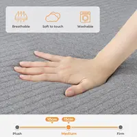 Складной матрас Vesgantti, складной матрас из гелевой пены с эффектом памяти размером 15 и 8 см, складной в три раза для путешествий, кемпинга, гостевой кровати — изображение 3