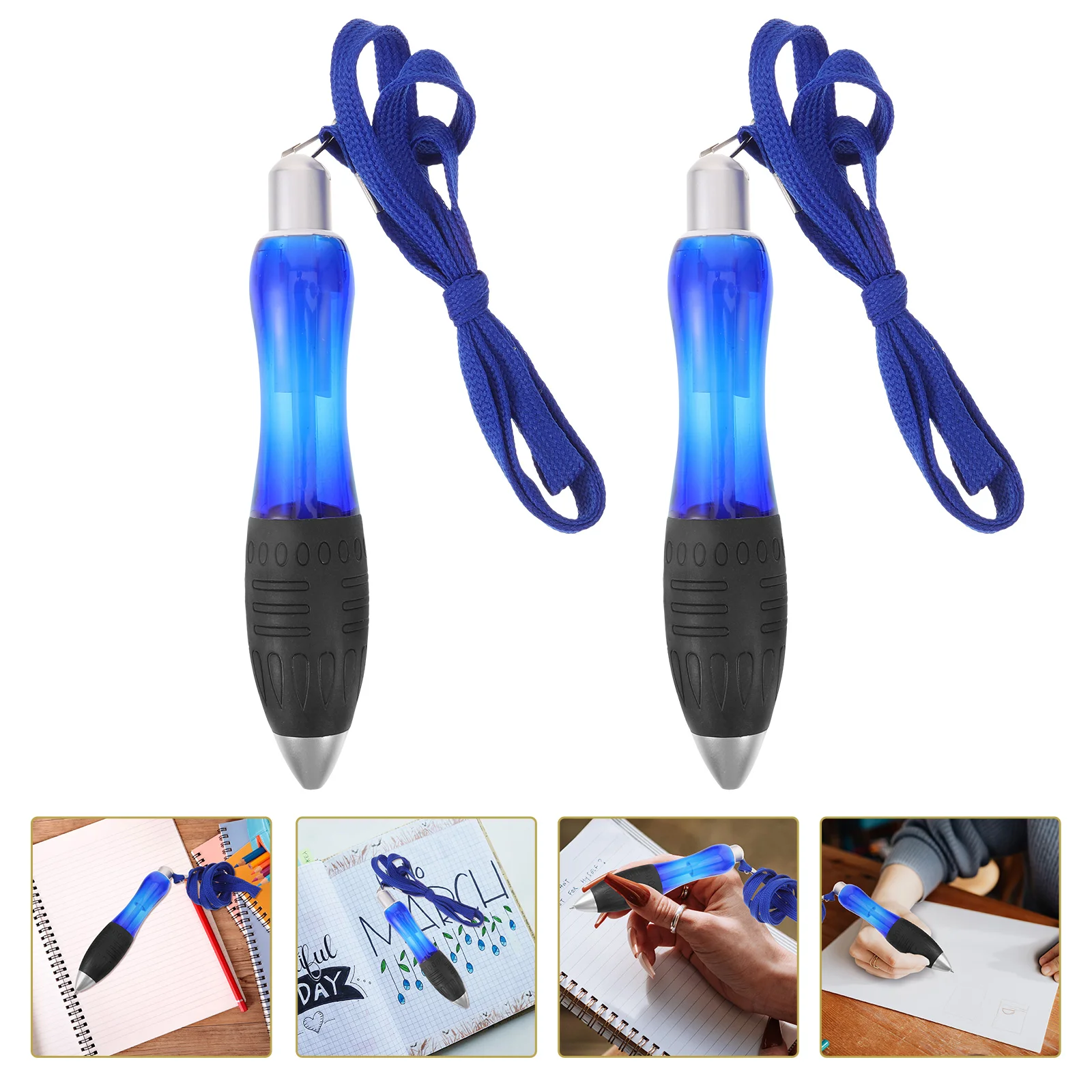 

2pcs Fat Body Pen Tube Fat Pen With Weight Ergonomic Fat Pen Sleeve Ballpoint Pen Tube