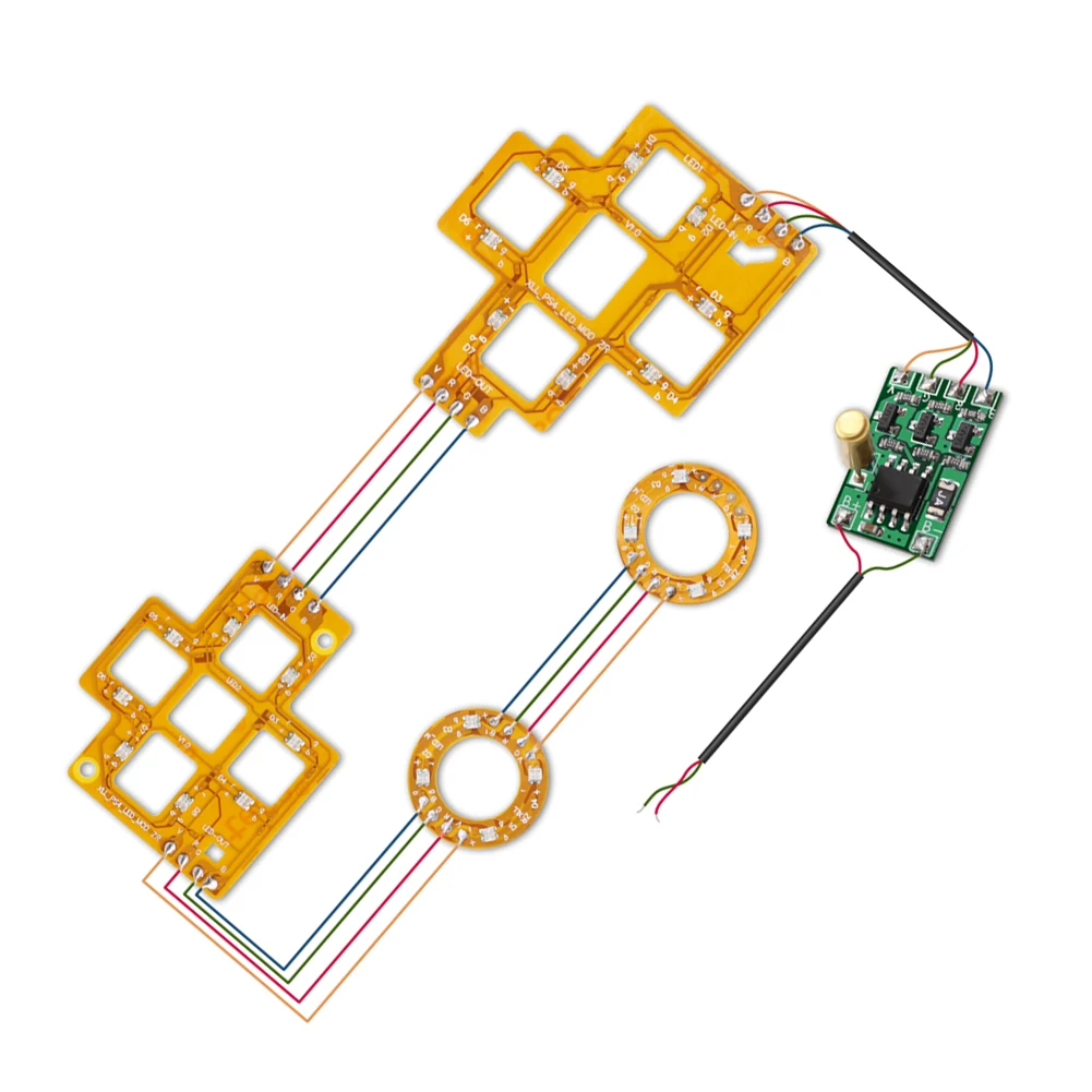 Wireless Controller Multi-colors Light Board Repair Parts Controller LED Light Board Accessories for PS4 Controller