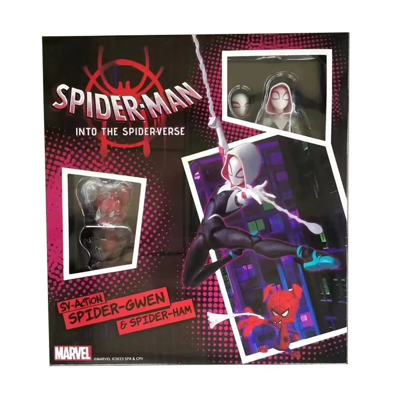 

13cm Marvel Spiderman Action Figure Gwen Across The Spider-verse Series Anime Figure Toys for Boys Collection Birthday Kids Gift