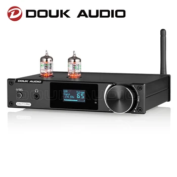 Return-Douk Audio HiFi Vacuum Tube Stereo Preamplifier USB DAC Bluetooth 5.0 Receiver S/PDIF D/A Audio Converter w/OLED Display LDAC 1