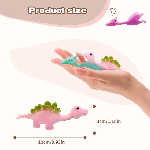 Dinosaure en caoutchouc à éjection de doigts, 5 pièces, fronde, cadeaux  d'anniversaire pour garçons, décoration de fête pour enfants - AliExpress