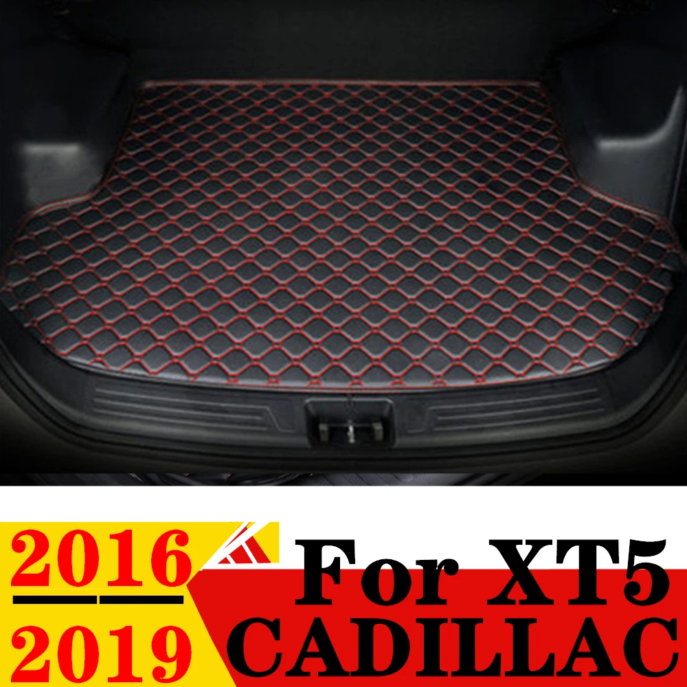 

Коврик для багажника автомобиля Cadillac XT5 2019 2018 2017 2016, плоский боковой защитный коврик для груза, подкладка для багажника, коврик для багажника, автозапчасти
