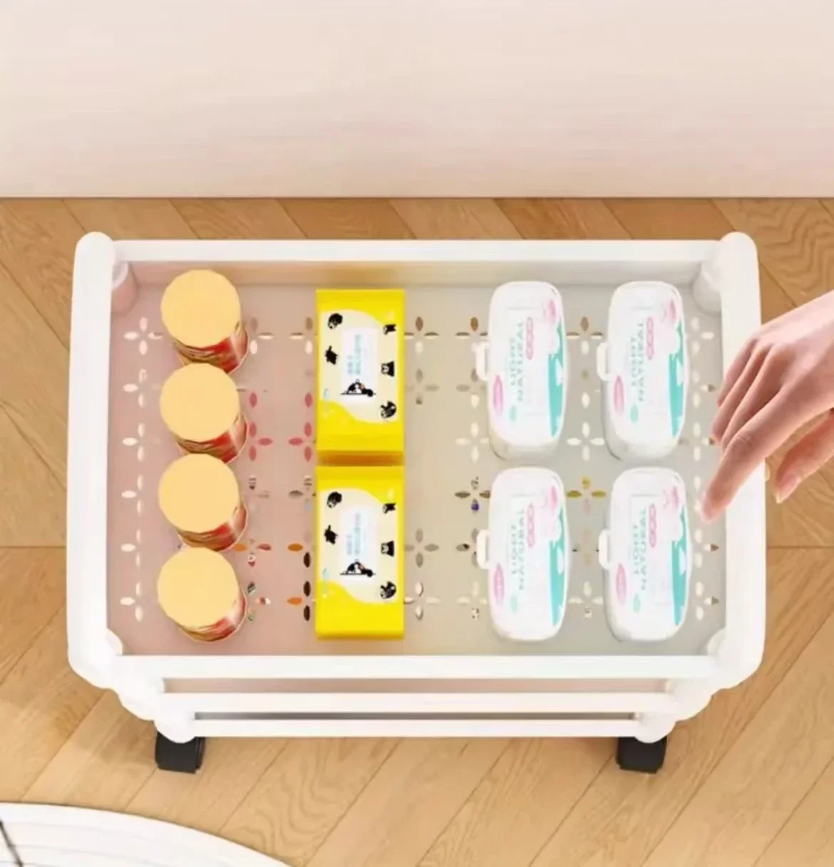 Multi-Layer4/5 Trolley Rack Kitchen Floor Bedroom Baby Snacks Mobile Bathroom Bathroom Storage Storage Rack