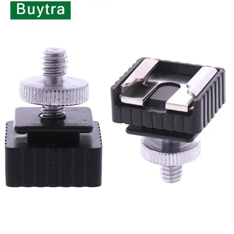 1/4" Screw metal flash hot shoe mount adapter light stand tripod