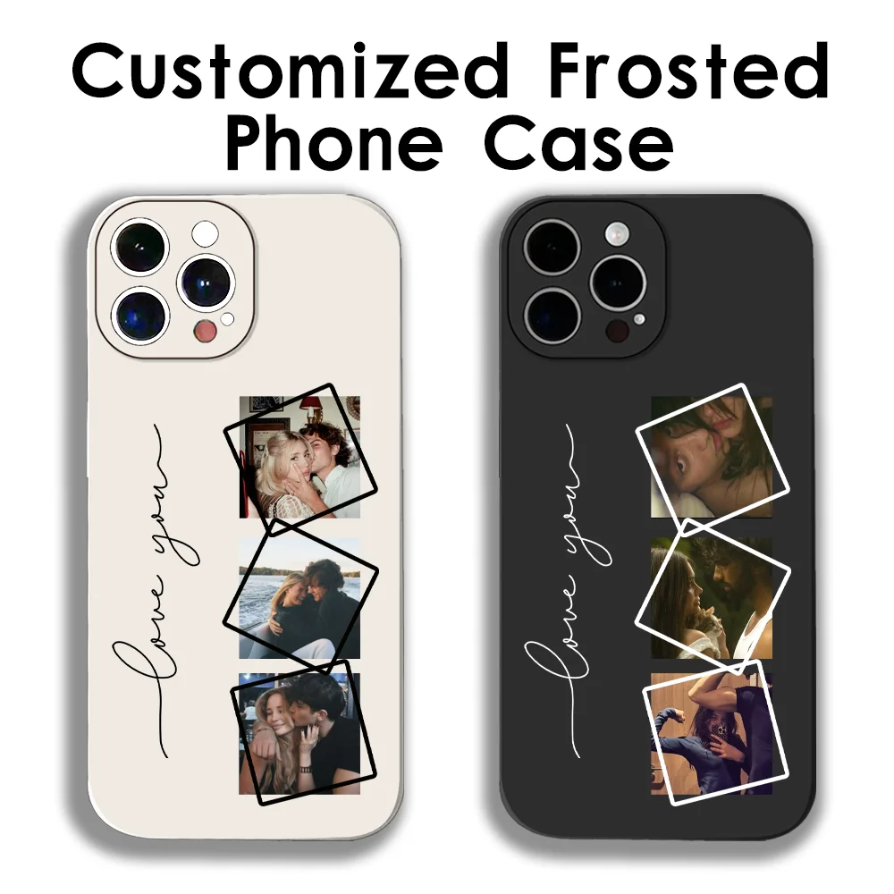 Personalized DIY Matte Shockproof Phone Case - Customizable Protective Soft Back Cover