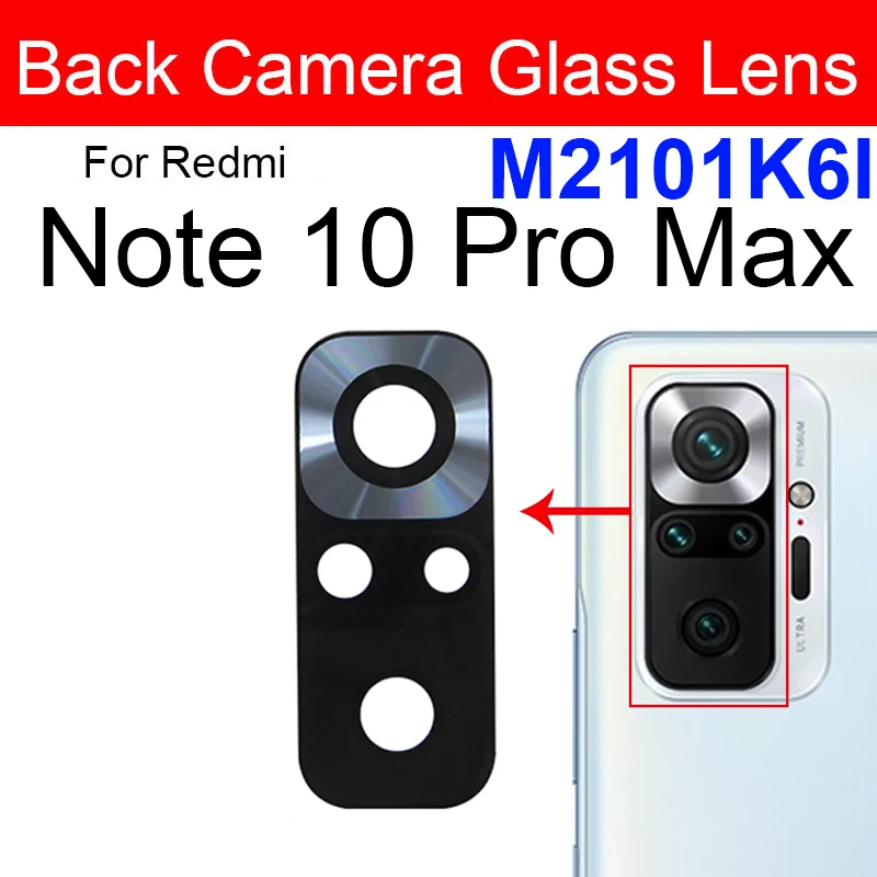 Premium Back Main Camera Glass Lens with Adhesive Sticker