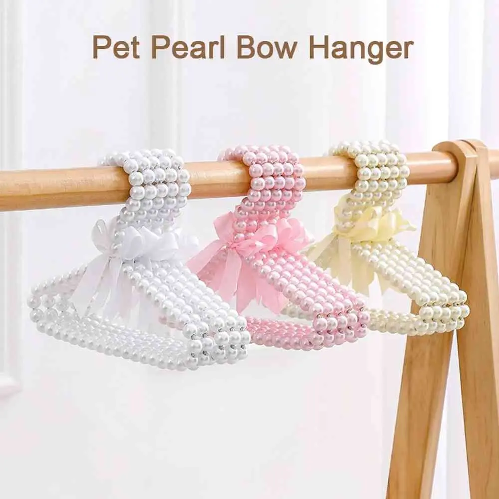 Cloth Hangers Dog Clothes Clothes Hanger Dog Pearl Hangers Pet