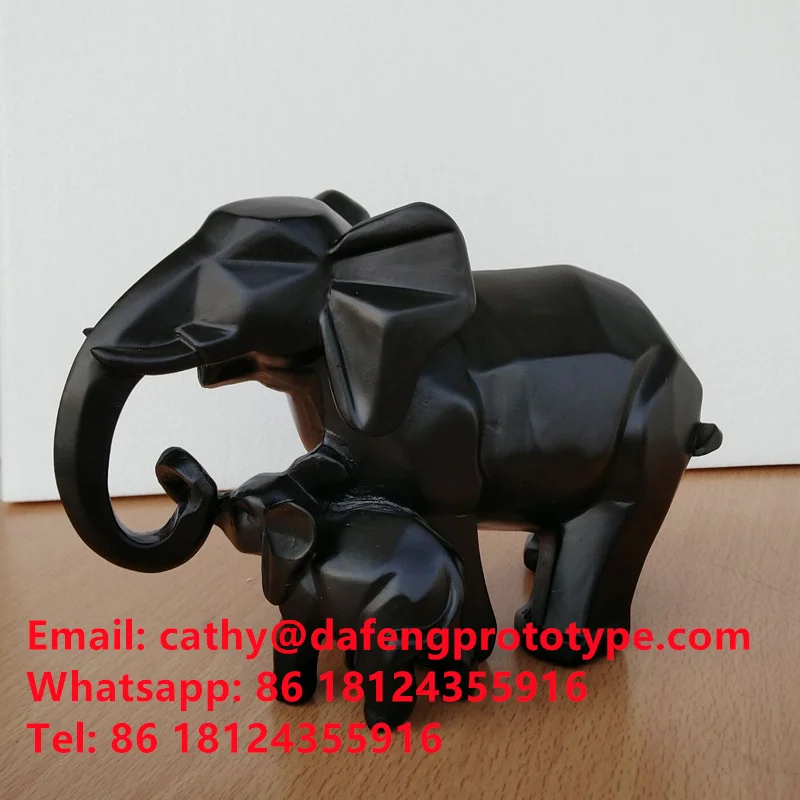 

3D printing custom service SLA rapid prototyping black resin, SLS, MJF black nylon printing