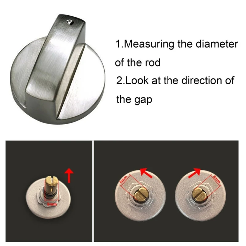 Gas Stove Control Knob Adaptors Oven Rotary Switches Burners Replacement 4Pcs