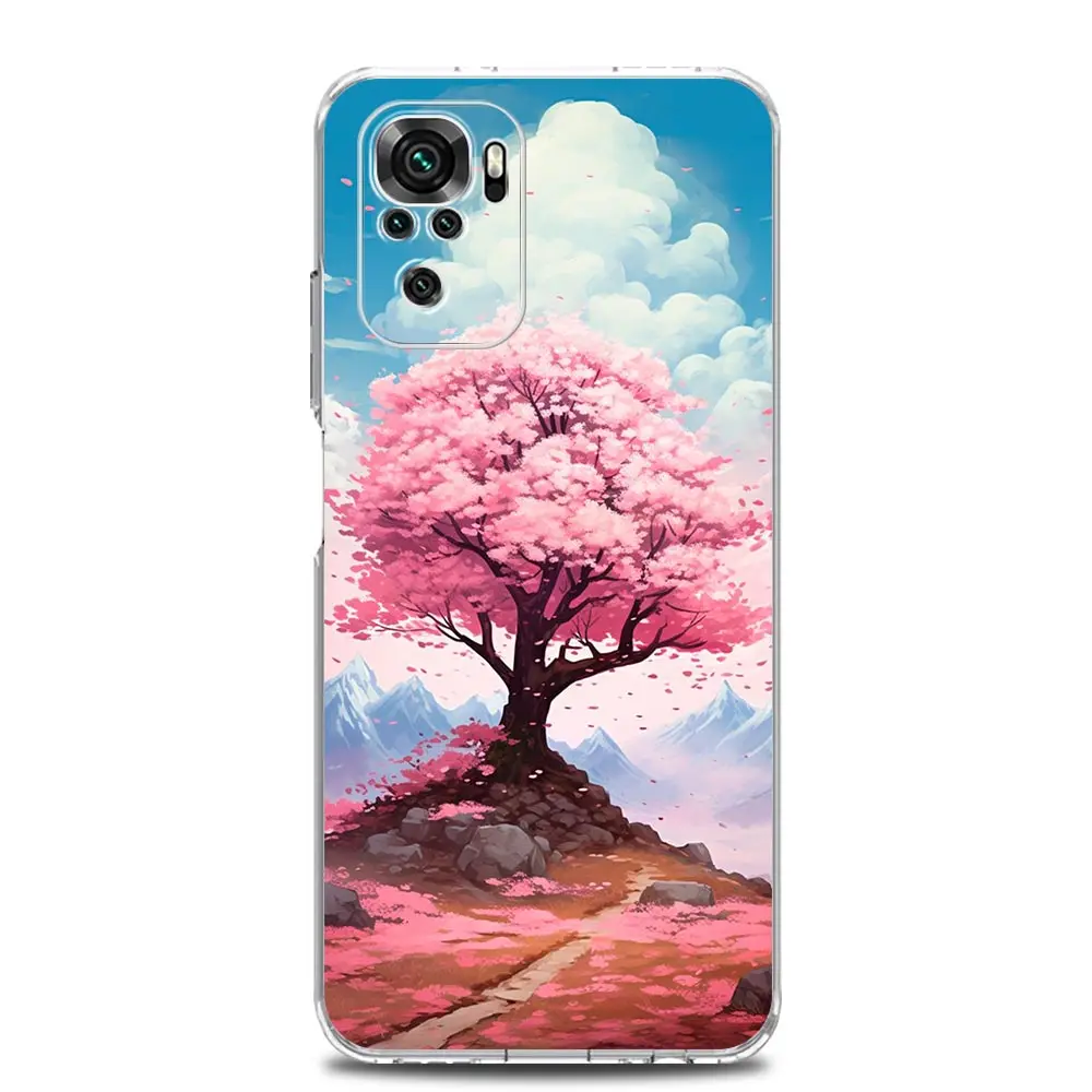 Cherry Blossom Tree Clear Phone Case Cover