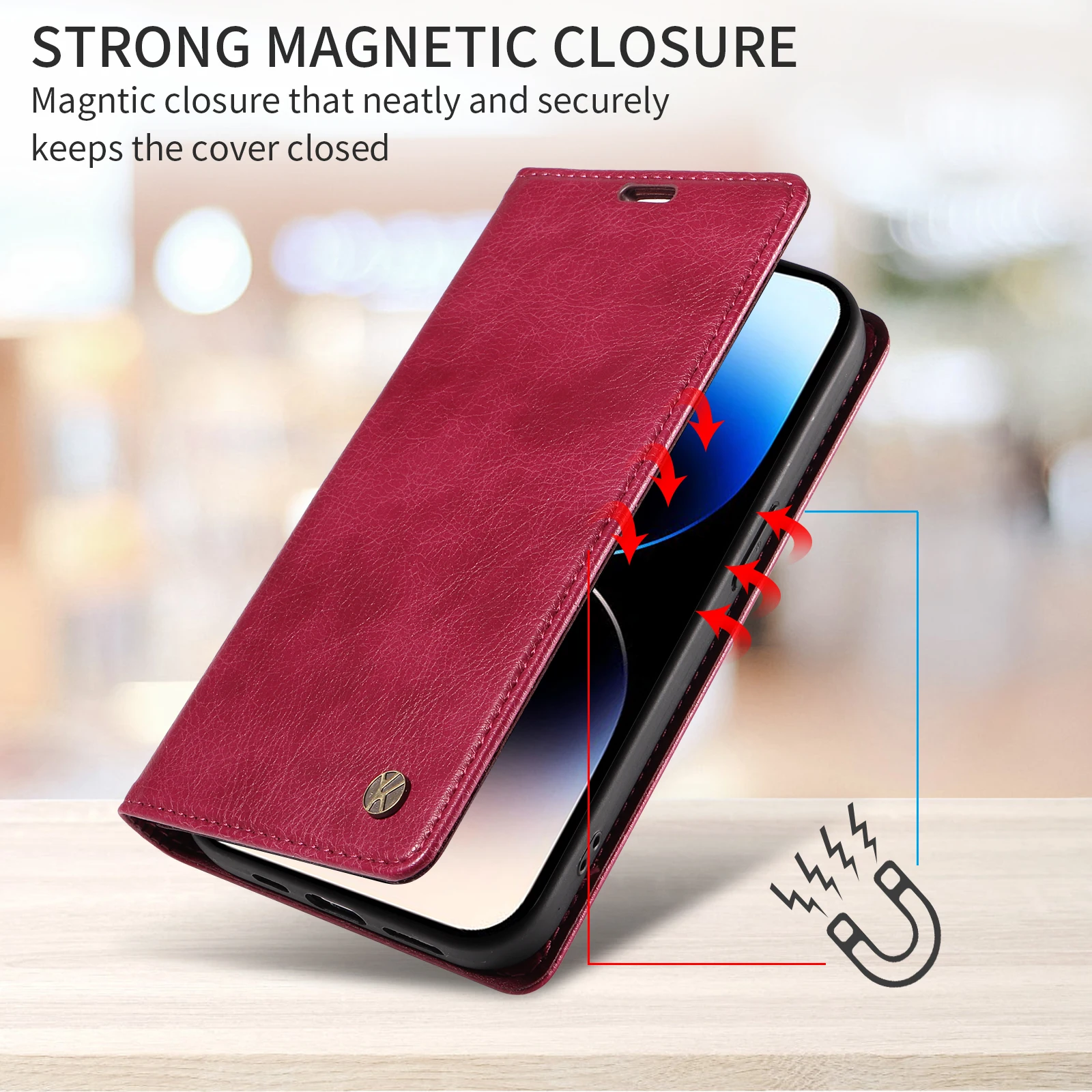Stylish Magnetic Wallet Phone Case