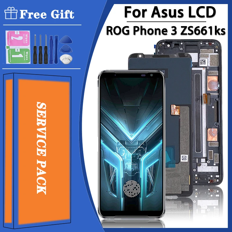 Cover posteriore della batteria per Asus ROG Phone 6 - Nero, Nuova