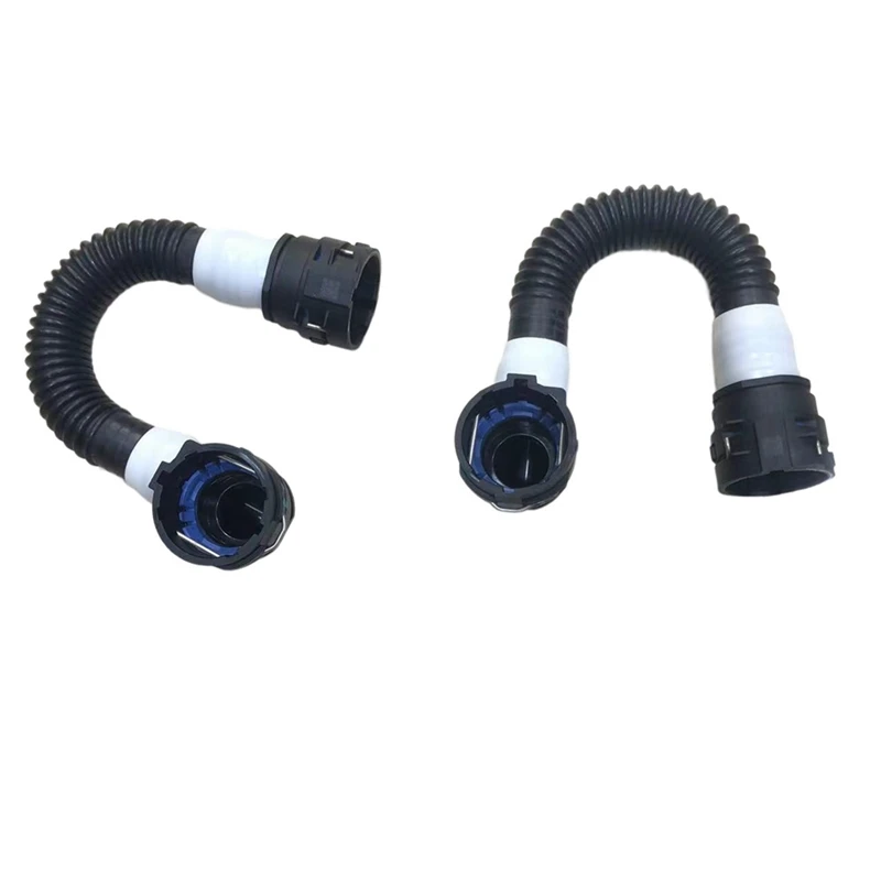 

2 Piece Hose FDU Powertrain Return Coolant Pipe Black Durable In Use 1631597-00-A For Tesla Model 3 Model Y 2021-2023 163159700A