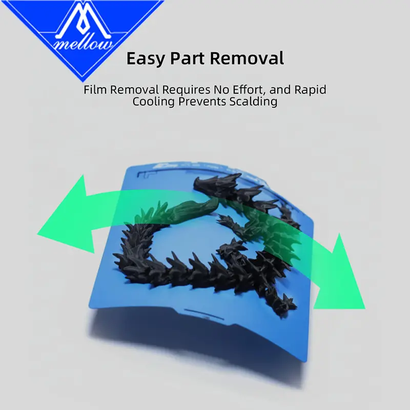 Mellow MintPad Cool Plate Build Surface for Bambu Lab X1 P1 A1 H2D — Dual-Sided Flexible Low-Temp Adhesion Print Bed image 3