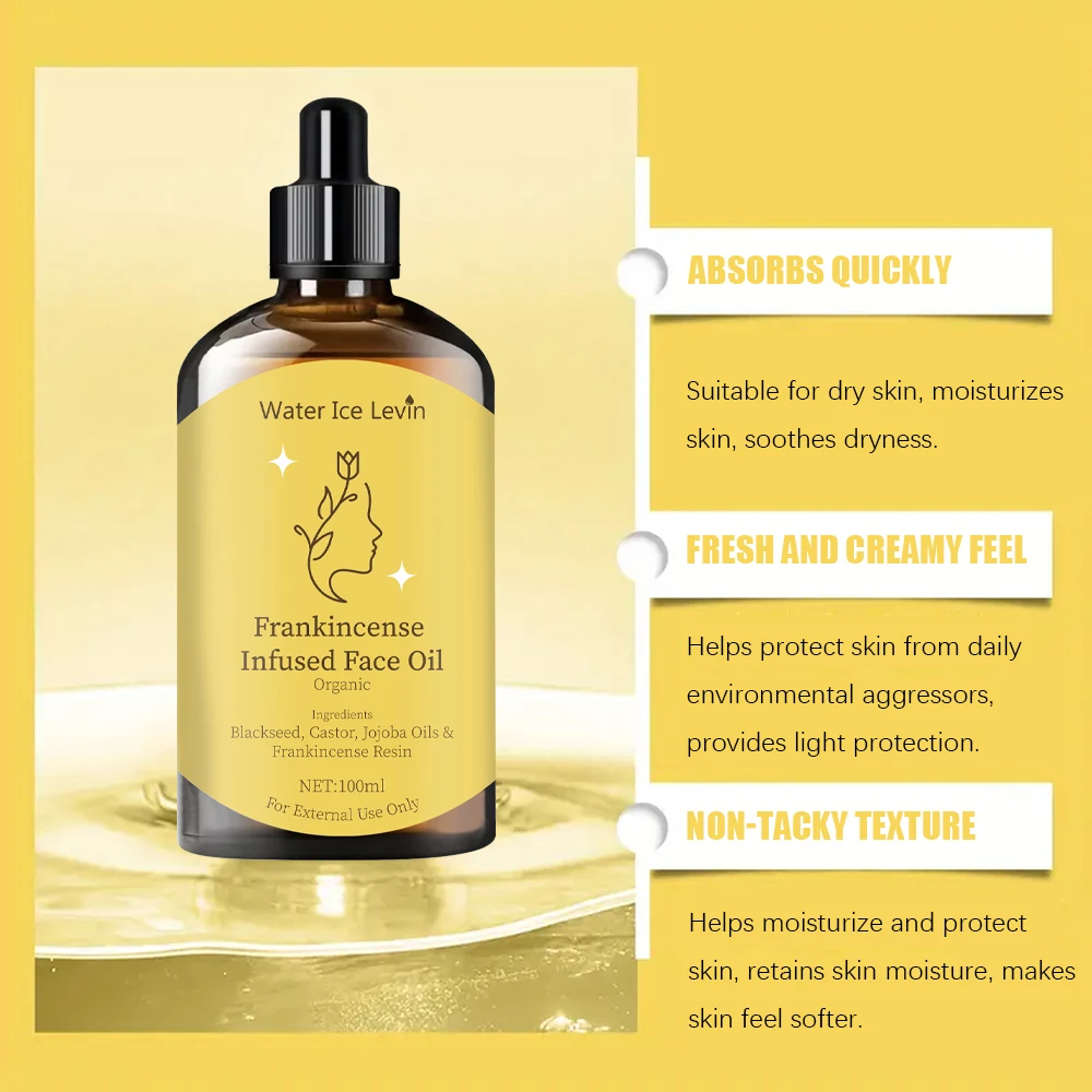 Frankincense Facial Essential Oil - Moisturizes and Nourishes the Face, Body | Alcohol-Free Glycerin |   Suitable for All Skin Types |   Suitable for Massage, Shower and Relaxation 6