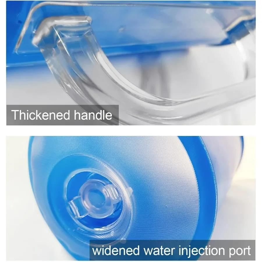 Water Dumbbells, Water Filled Training Weights Set, Water Weight Bag, Travel Weights, Adjustable Weights Dumbbells to 5 Lbs, for