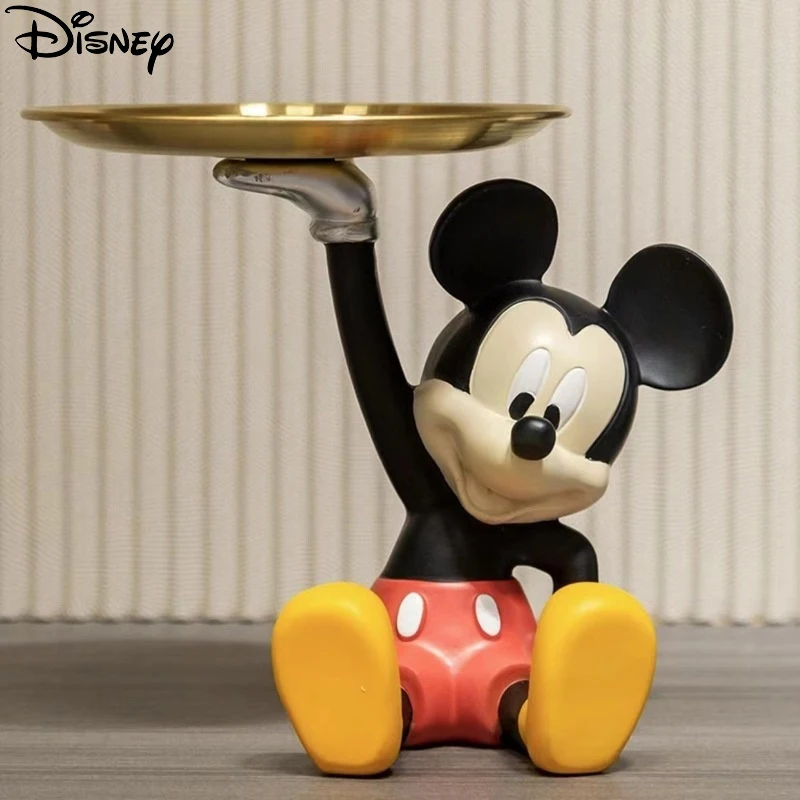 

New Disney Cartoon Mickey Mouse Tray Ornaments Characters Home Soft Living Room Bedroom Tv Cabinet Cute Decorations Ornaments