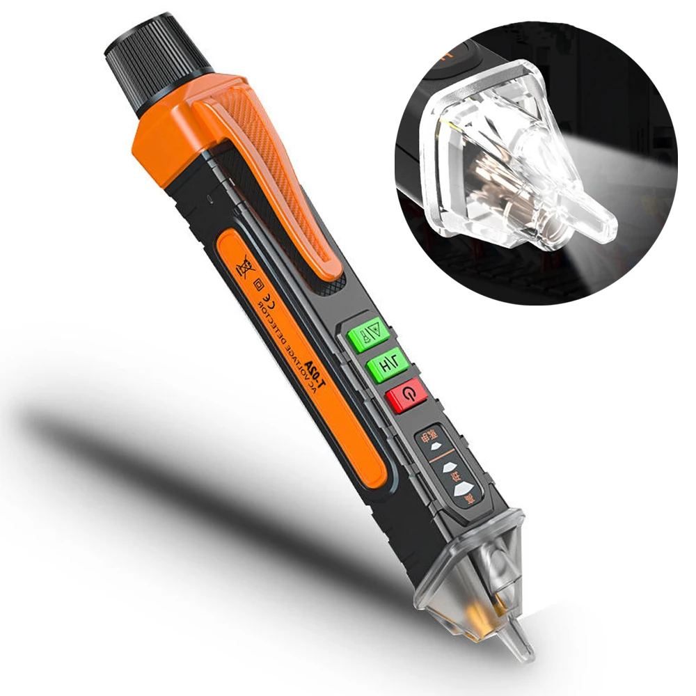 Voice Broadcast Non-Contact Voltage Tester 12V-1000V Dual Range Electrical Live/Hot Wire Tester Wire Breakpoint Finder voltage tester