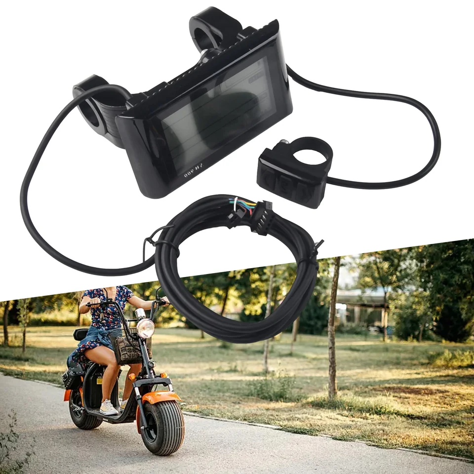 Sw900 LCD Display Meter Bedieningspaneel 24 36 48v 52v 60v Elektrische Scooter 5 Pins Plug Rijsnelheid T